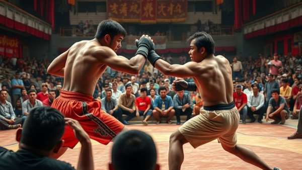 Competitive scene at Afghanistan Martial Arts Tournament.