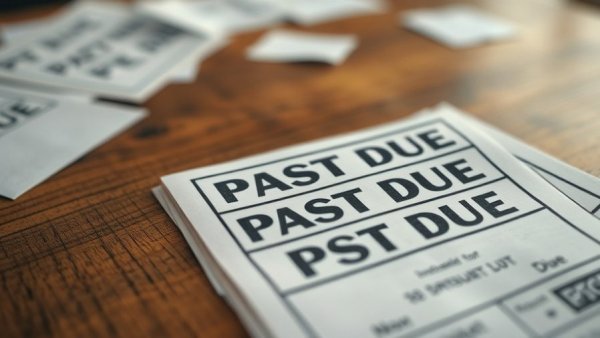 Overdue bills indicating Medicaid expansion reduces medical debt