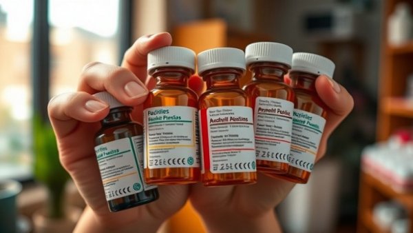 Prescription bottles in hands related to 340B drug pricing program Michigan patients.