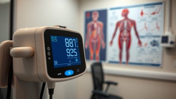 Medical device and anatomical poster representing Healthy Michigan Medicaid program financial health.