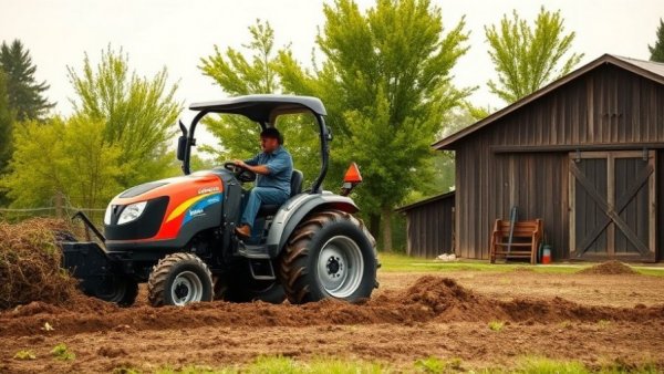 New Holland Workmaster Compact Tractor on a farm.