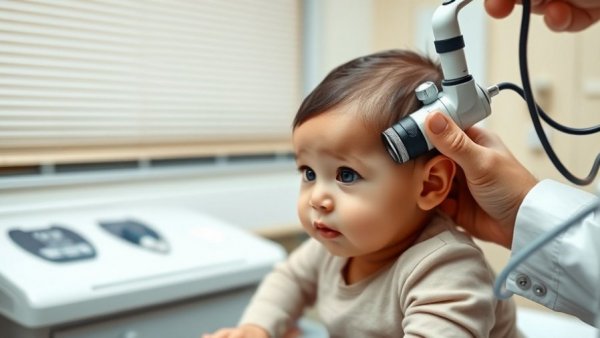 Michigan health care costs: baby checkup scene in clinic.