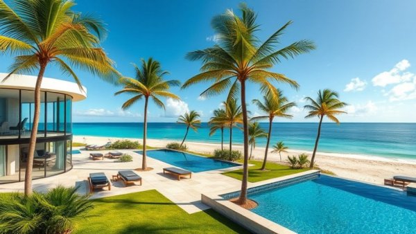 Luxurious 30A real estate with ocean view and modern architecture.