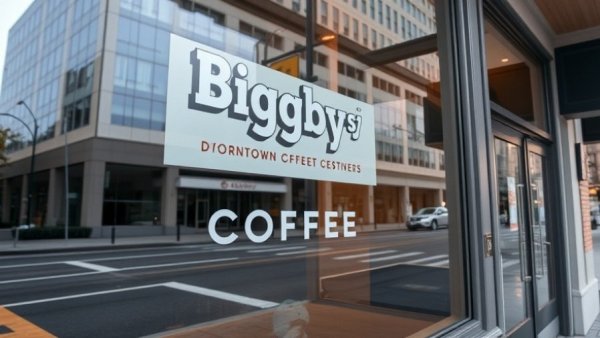 Biggby Coffee Downtown Grand Rapids Closure storefront sign.