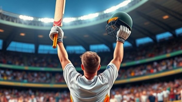 Cricketer celebrates fastest century in IPL 2026 with raised bat and helmet.