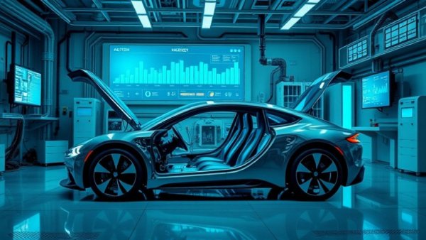 Futuristic automotive 48V system market trends and data analysis.