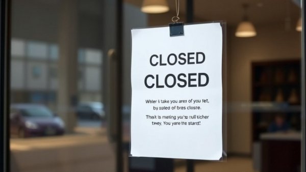 Closure notice at Smokey Bones restaurant location.