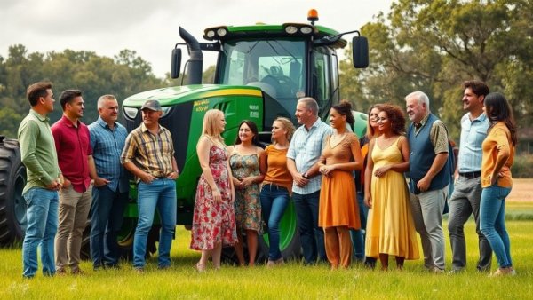 Group discussing Michigan agriculture mental health counseling outdoors