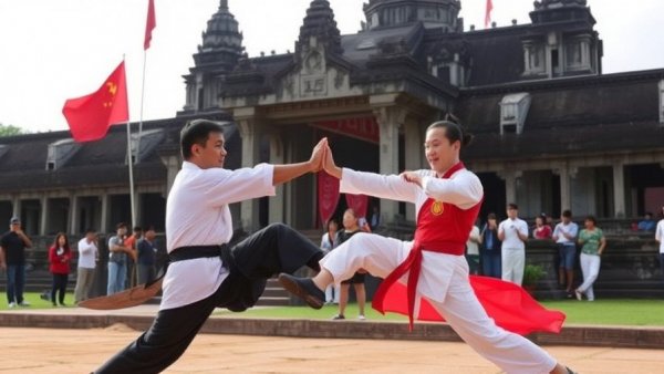 Joint martial arts event at Angkor underscores deepening Cambodia-China cultural exchanges