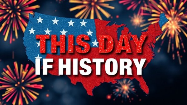 House of David Michigan history on this day in USA map backdrop.