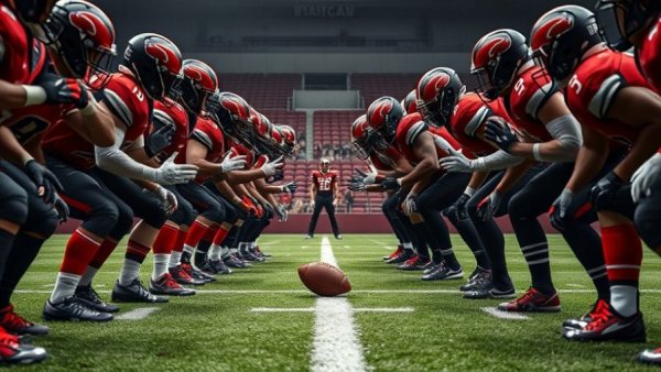 Local sports heroes Michigan football standoff on field.