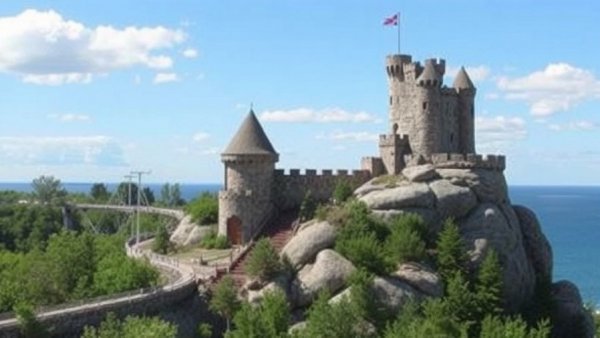 Michigan Marvel - Castle Rock, first roadside attraction north of the Mackinac Bridge