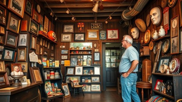 Castle Rock Michigan tourist attraction shop with memorabilia
