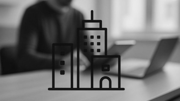 Local SEO services for small businesses with urban icon overlay.