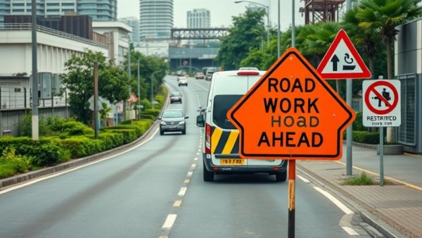 Michigan transportation construction updates showing road work signs.