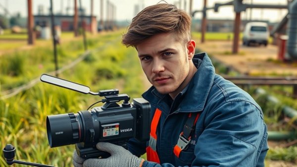 Technician using remote camera in Wyoming, Easier to do business.
