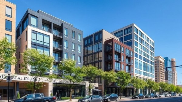 Mixed-use development Cedar Hills with modern buildings.