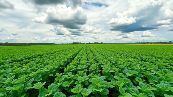Michigan potato field illustrating agricultural development.