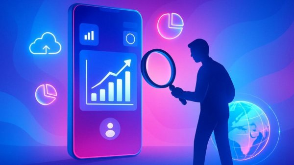 Geo-targeted SEO strategy digital concept illustration.