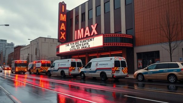 Reading IMAX theater emergency vehicles scene, contractor safety incident