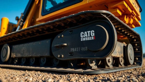 Premium rubber tracks for compact equipment in sunlight.