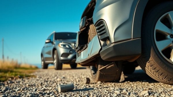 Car collision scene in Michigan's dangerous cities.
