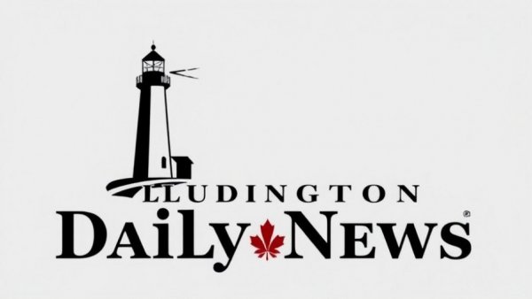 Ludington Daily News logo with lighthouse.