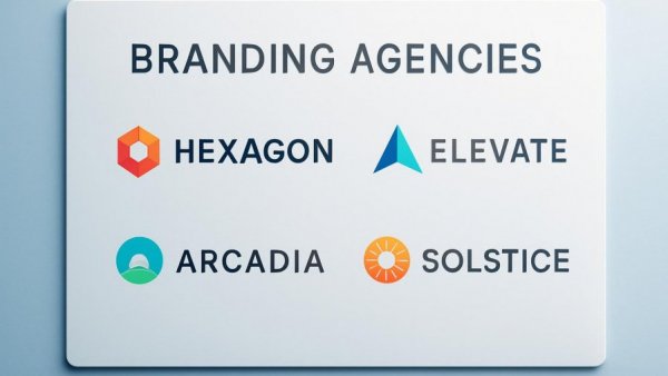 Modern branding agencies presentation slide for business growth.