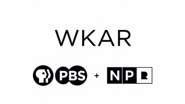 WKAR PBS NPR logo on white background, studio branding.
