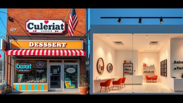 Lake Orion businesses; dessert shop and salon interiors amid financial strain.