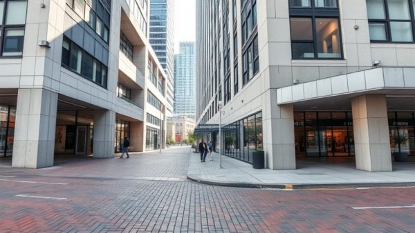 Real estate opportunities in Atlantic County: urban building entry.