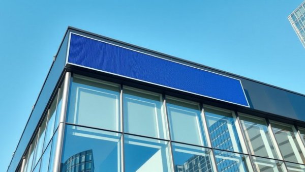 Modern architecture in Southwest Michigan with digital signage.