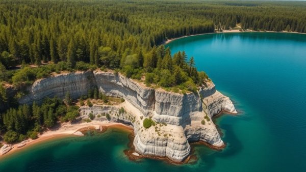 Scenic view of Michigan's bucket list travel destination