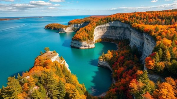 Stunning coast in bucket list travel destinations Michigan