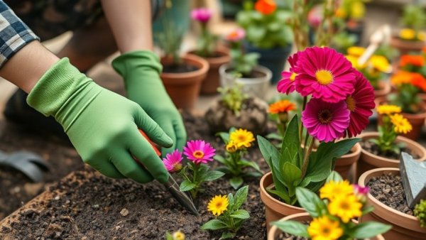 Gardener planting flowers; does gardening zone matter?