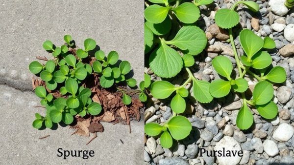 Identifying Spurge Weed vs Purslane for accurate differentiation.