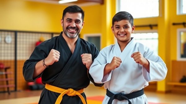 Martial arts class showing resilience through challenges for kids.