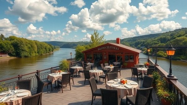 Best restaurants in Holland Michigan with riverside dining.