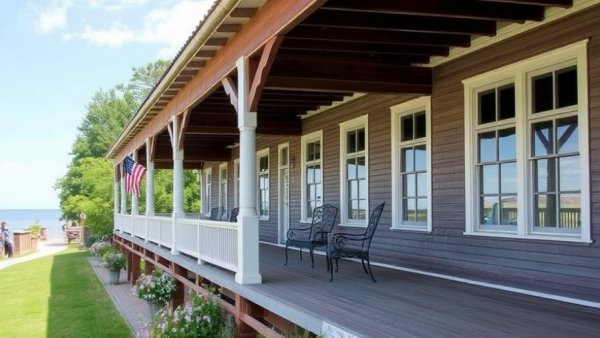 The world's longest porch resides on Mackinac Island