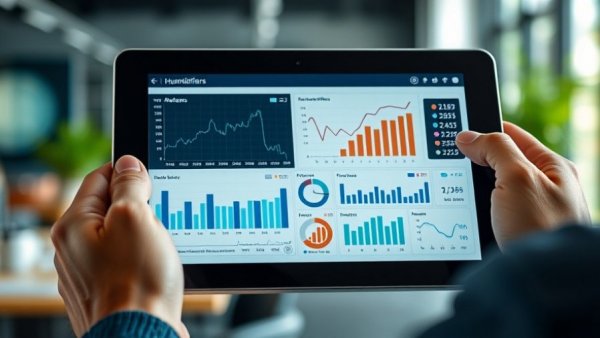 Hands analyzing Germany dehumidifier market growth on a tablet