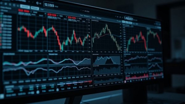 Financial charts displaying Live Oak Bancshares stock data on screen.