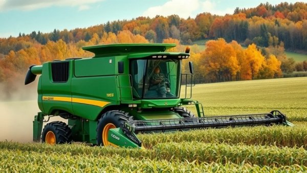 Combine harvester working in autumn field, MDARD state employees salaries
