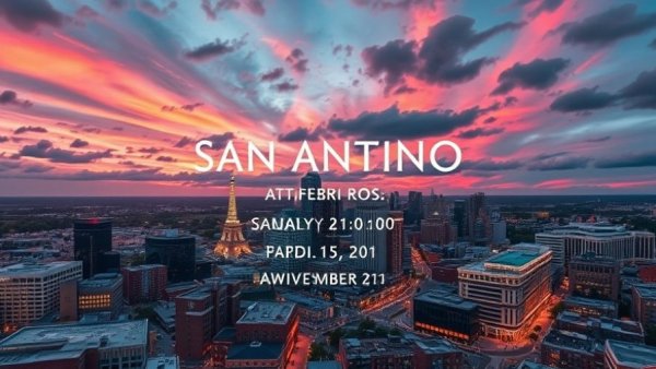 Cloud PMS for Hospitality at HITEC event in San Antonio skyline
