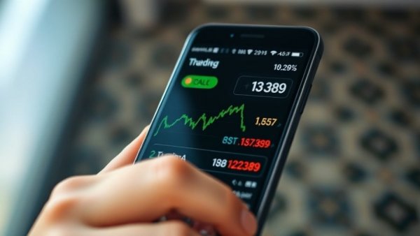 Hand holding smartphone with stock market data for Ströer SE & Co. KGaA stock.