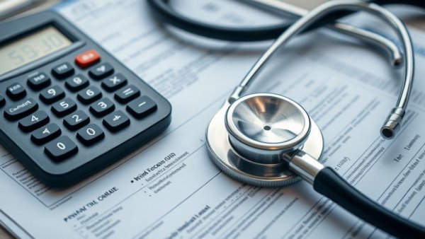Documents and stethoscope illustrating Michigan medical debt crisis.