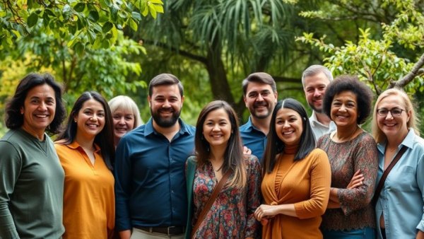 Michigan City Medical Staff Memorial Scholarships recipients smiling together in a garden.