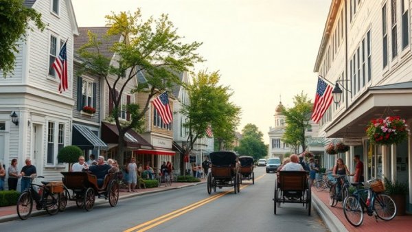 Mackinac Island horse-drawn carriages in summer 2024.
