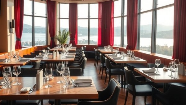 Empty Michigan restaurant facing economic struggles, elegant setup.