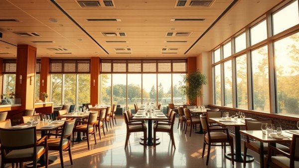 Elegant restaurant interior highlighting Michigan restaurants economic challenges.