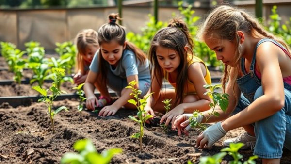 Community gardening in Michigan amid rising food prices.